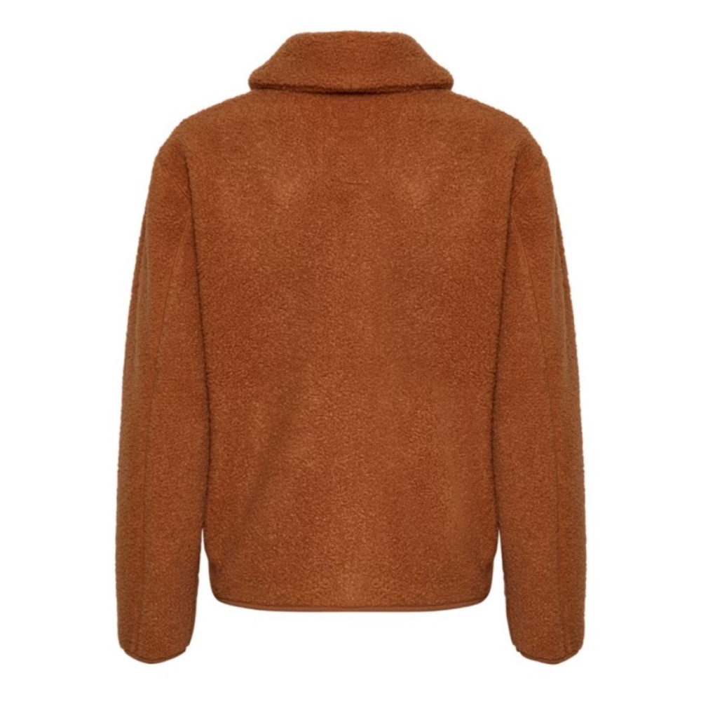 Part Two Copenhagen brown Sherpa Zip-Up Jacket - Picture 2 of 6